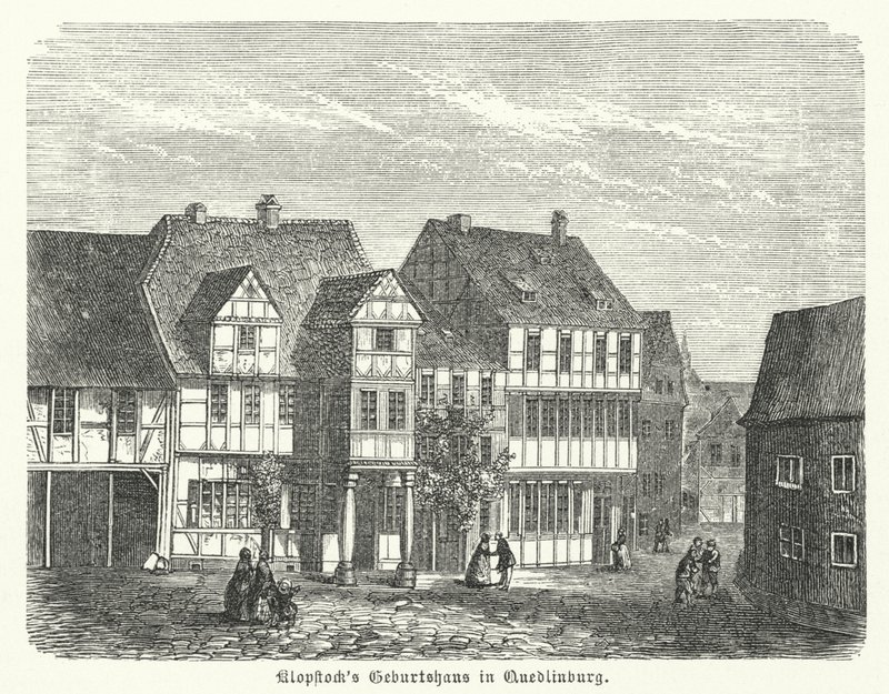 Birthplace of the poet Friedrich Gottlieb Klopstock, Quedlinburg, Germany by German School
