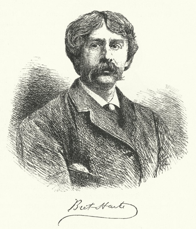 Bret Harte, American Short Story Writer and Poet (engraving) by German School