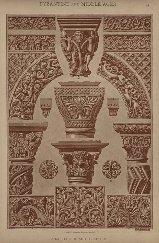 Byzantine and Middle Ages, Architecture and Sculpture by German School