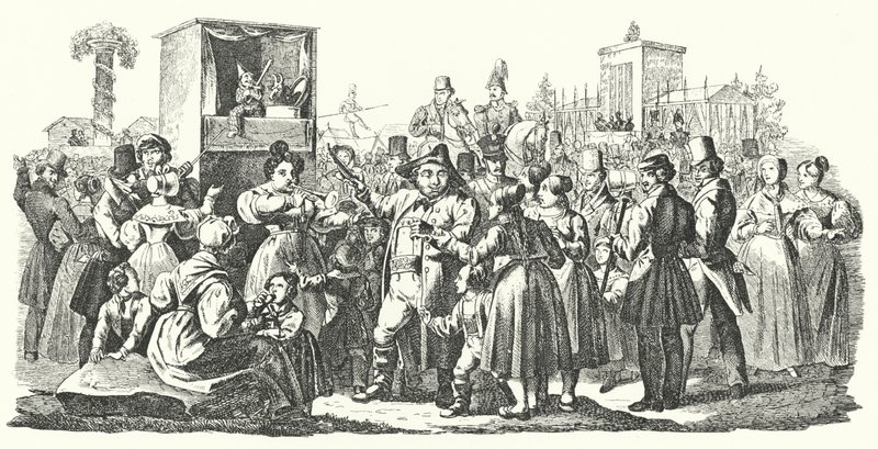 Carnival in the Stuttgart District of Cannstatt, Autumn 1835 by German School
