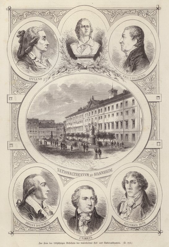 Centenary of the Court and National Theatres, Mannheim, Germany by German School