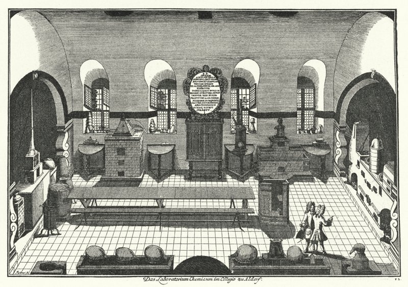 Chemistry Laboratory at the University of Altdorf by German School