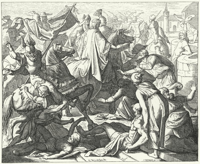 Coronation procession of the Holy Roman Emperor Conrad II by German School