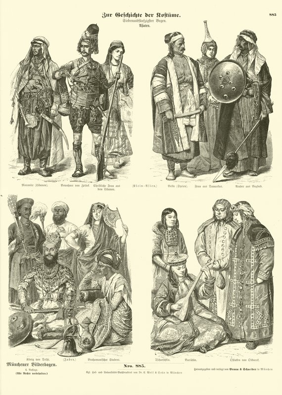 Costumes of Asia by German School