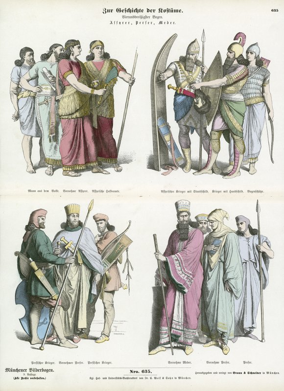 Costumes of the ancient Assyrians, Persians and Medes by German School