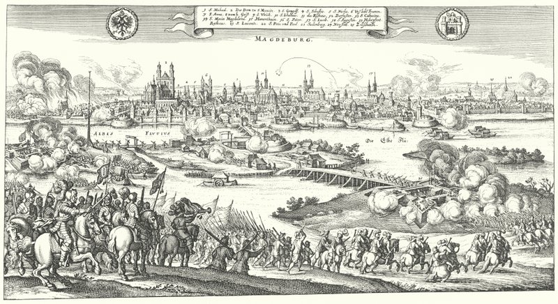 Count Tilly Laying Siege to Magdeburg by German School