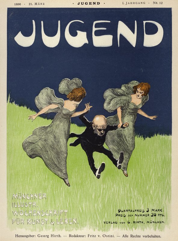 Cover Illustration for Jugend Magazine, 1896 by German School
