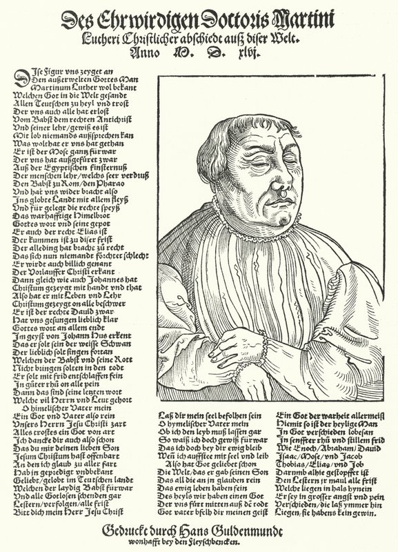 Death of German Protestant reformer Martin Luther by German School
