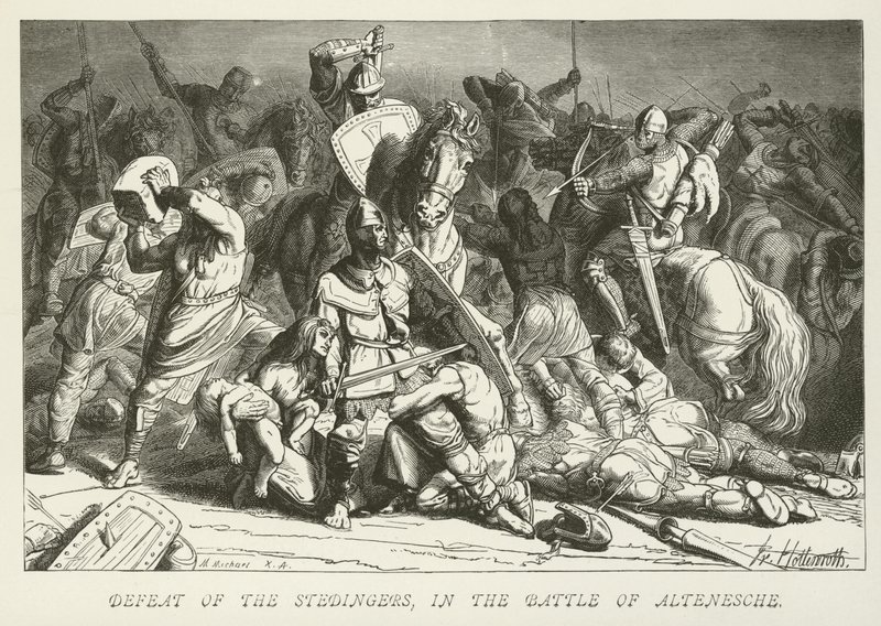 Defeat of the Stedingers in the Battle of Altenesche by German School