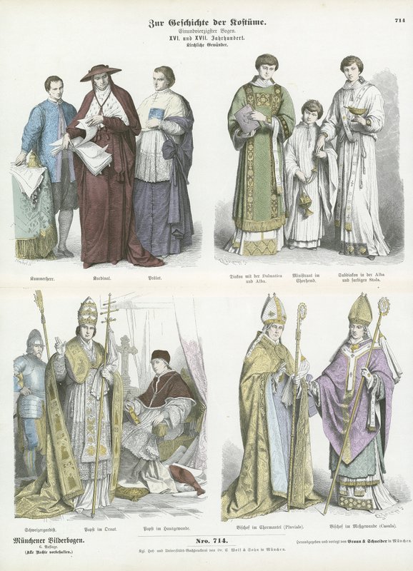 Ecclesiastical costumes, 16th and 17th Century by German School