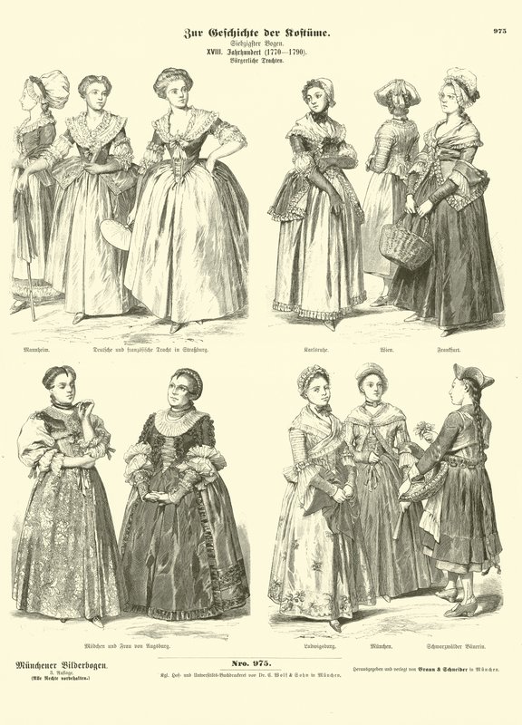 French and German Bourgeois Women