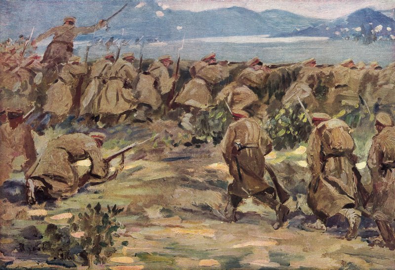 From a Battlefield in Macedonia by German School