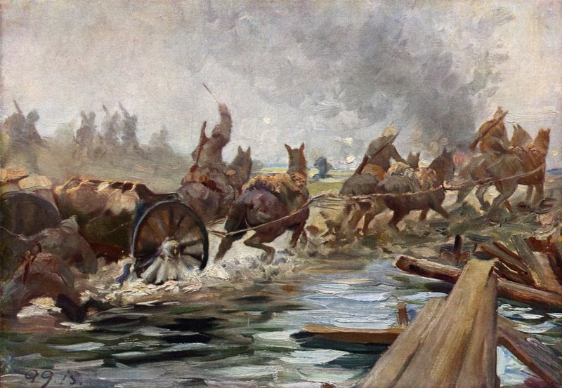 From an Eastern Front, Munition Transport by German School