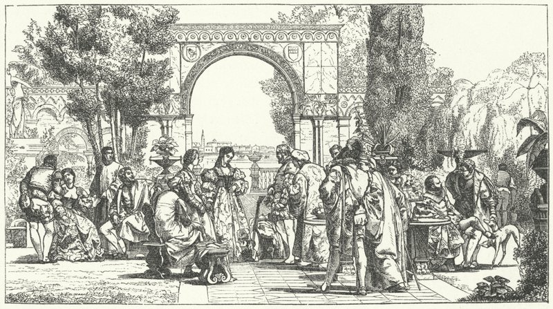 Garden in Renaissance Florence by German School
