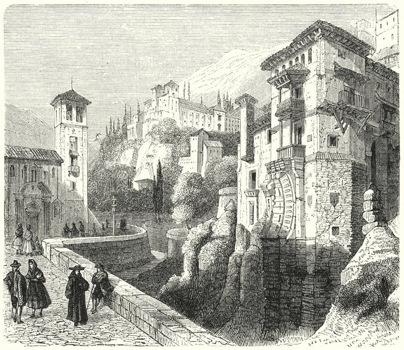 Generalife, summer palace of the Nasrid rulers of the Emirate of Granada, Spain by German School
