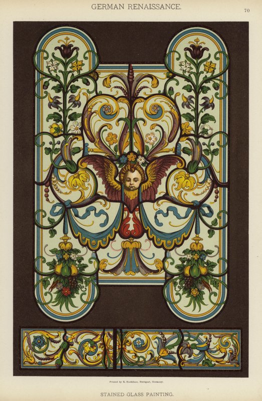 German Renaissance, Stained Glass Painting by German School