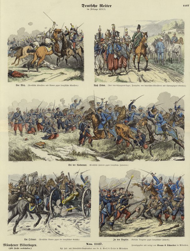 German Cavalry of the Franco-Prussian War, 1870-1871 by German School