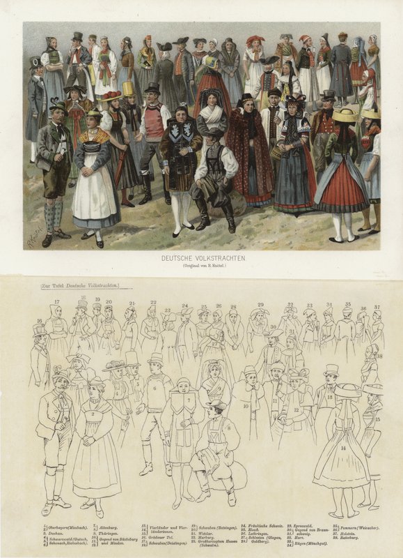 German Folk Costumes by German School