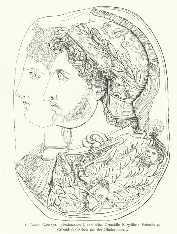 Gonzaga Cameo, Ancient Greek engraved gem by German School