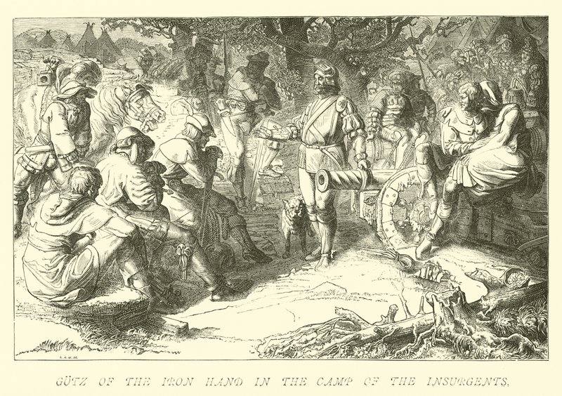 Gotz of the Iron Hand in the Camp of the Insurgents by German School