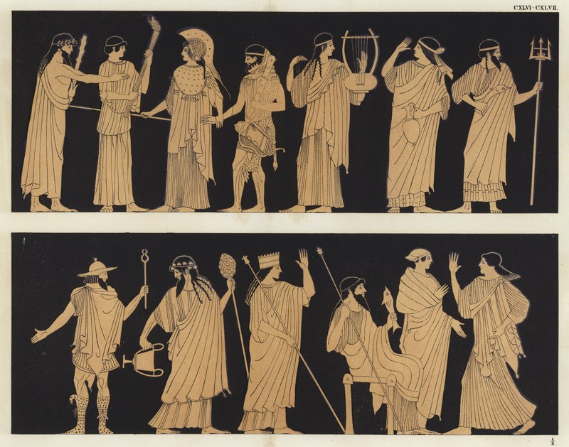 Heracles and Athena by German School