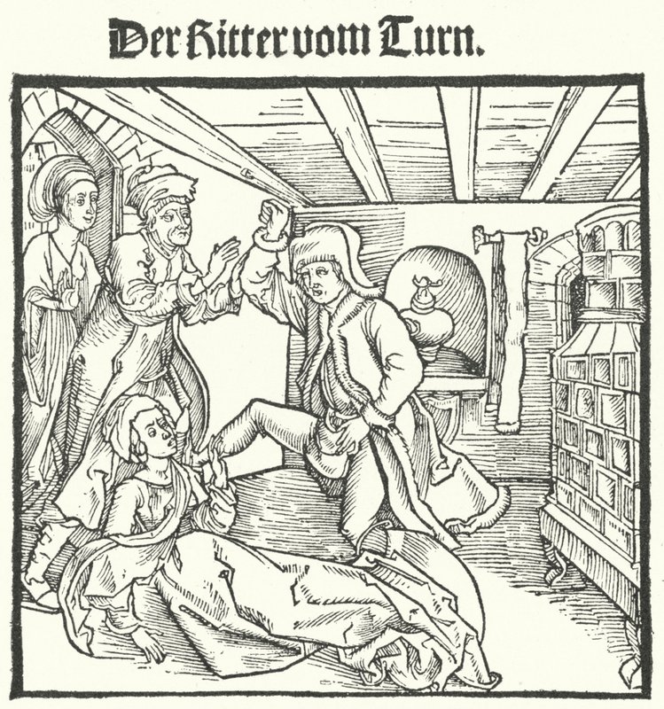 Illustration from The Book of the Knight of the Tower by Geoffroy IV de la Tour Landry by German School