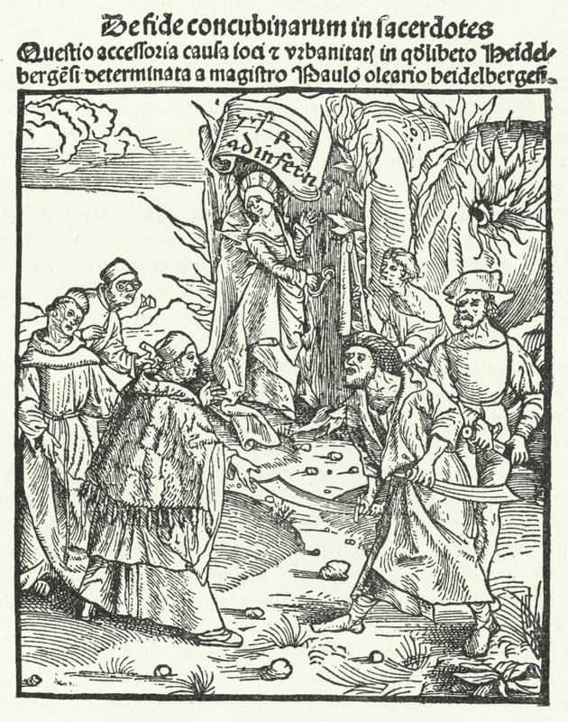 Illustration from a work by Jakob Wimpfeling by German School