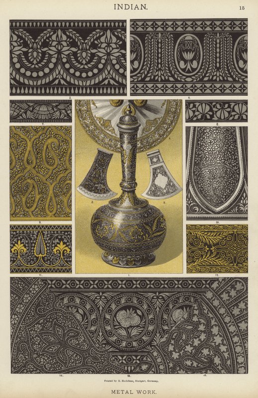 Indian, Metal Work by German School