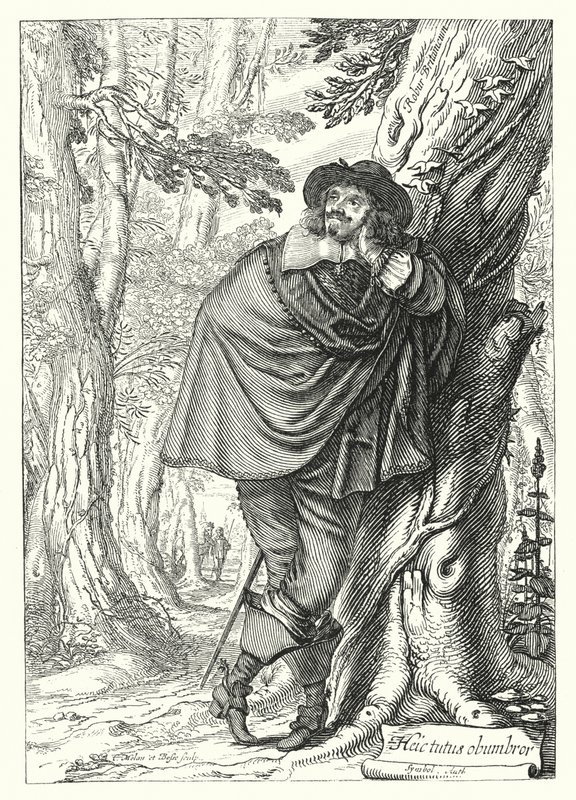 James Howell, Anglo-Welsh Historian and Writer (engraving) by German School