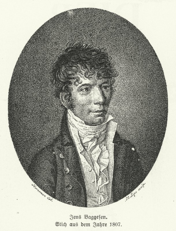 Jens Baggesen, Danish Poet and Comic Writer by German School