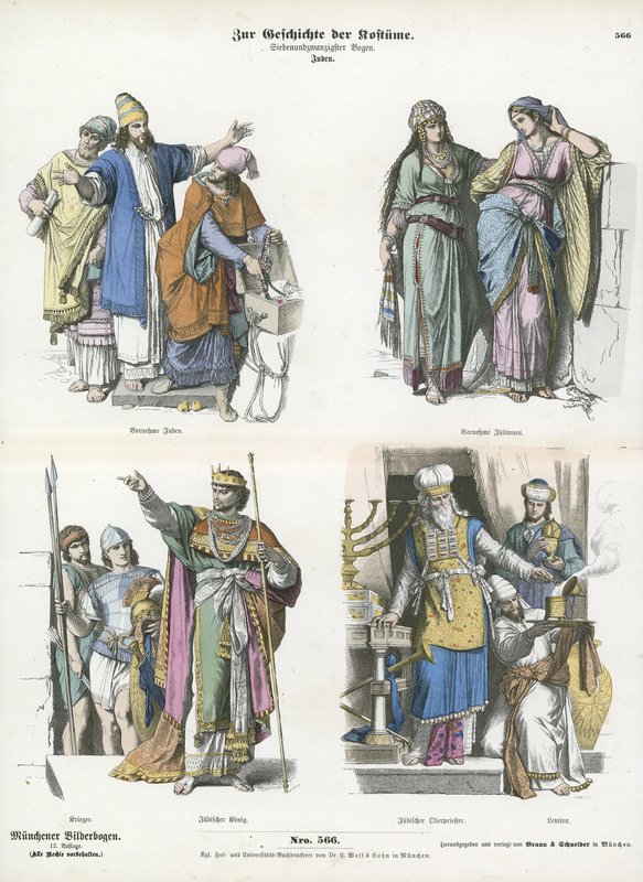 Jewish Costumes by German School