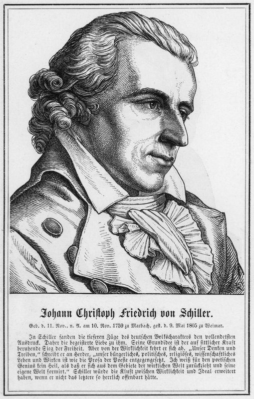 Johann Christoph Friedrich von Schiller by German School
