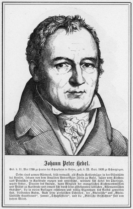 Johann Peter Hebel (engraving) by German School