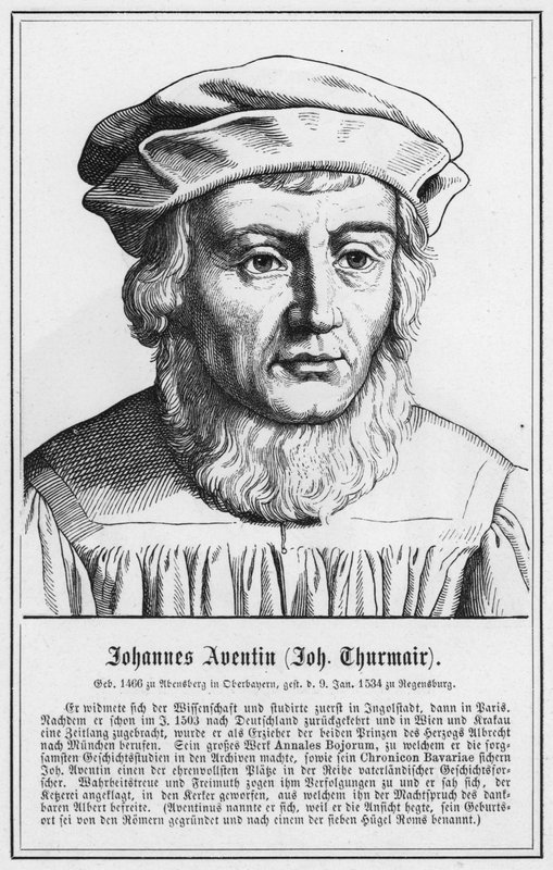 Johannes Aventin, Johannes Thurmair (engraving) by German School