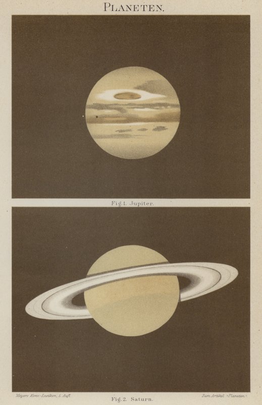 Jupiter and Saturn by German School