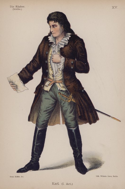 Karl, from The Robbers by Friedrich Schiller by German School