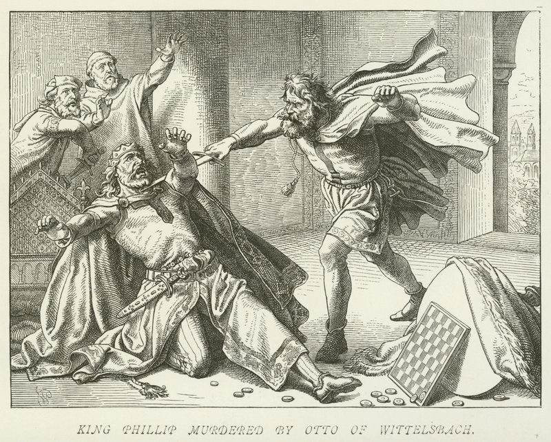 King Phillip Murdered by Otto of Wittelsbach by German School