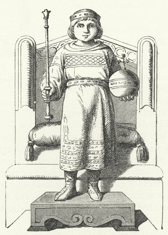 Louis the Child, last Carolingian King of East Francia by German School
