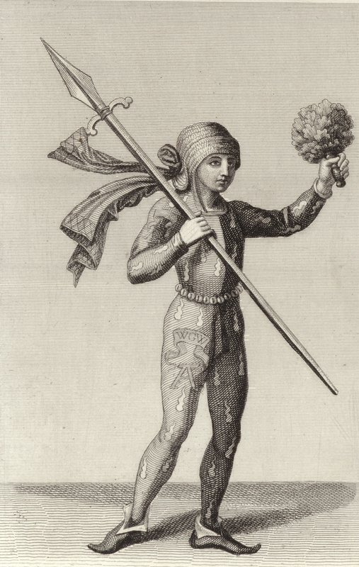 Man from Nuremberg Carrying a Spear by German School