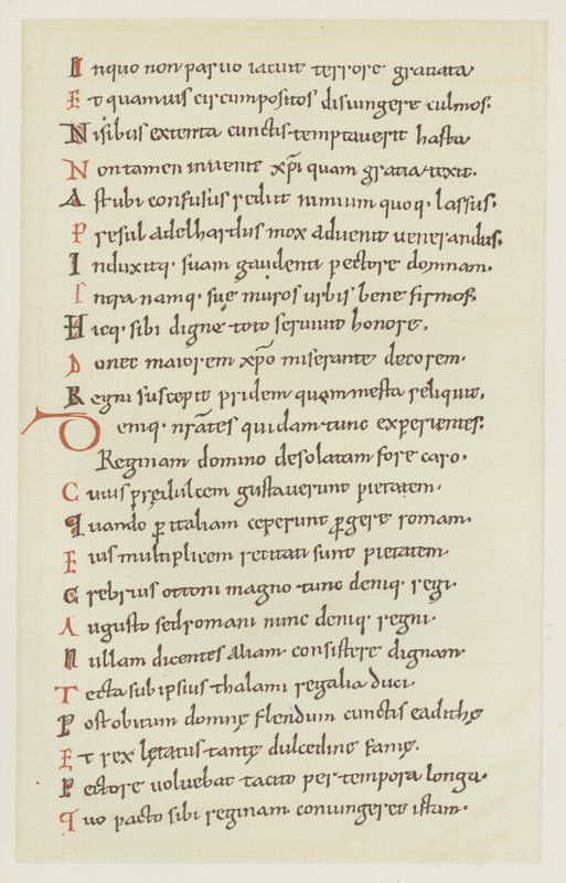 Manuscript by Hrotswitha of Gandersheim Describing the Escape of Queen Adelheid by German School