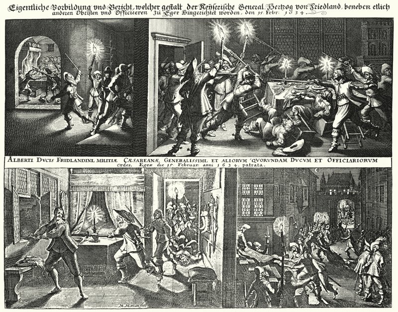 Murder of Albrecht von Wallenstein and His Supporters by German School