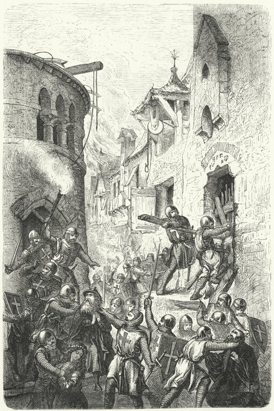 Persecution of the Jews during the time of the Crusades by German School