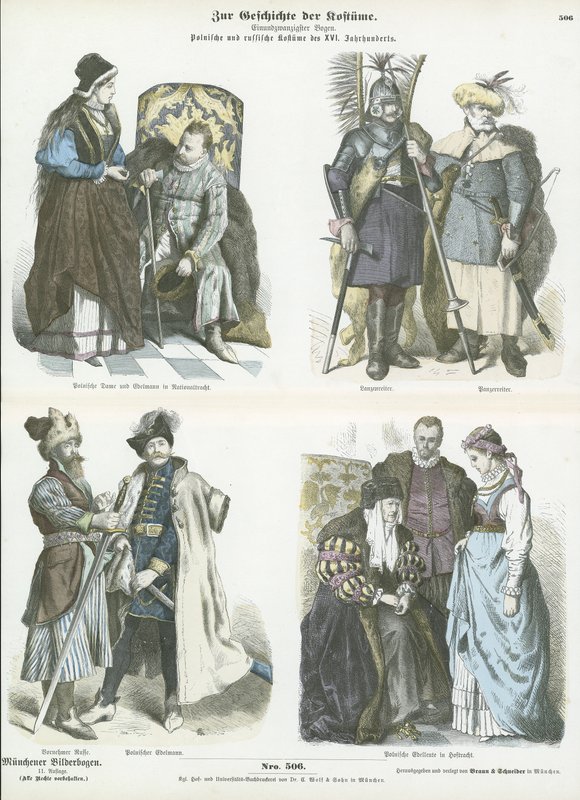 Polish and Russian Costumes, 15th and 16th Century by German School