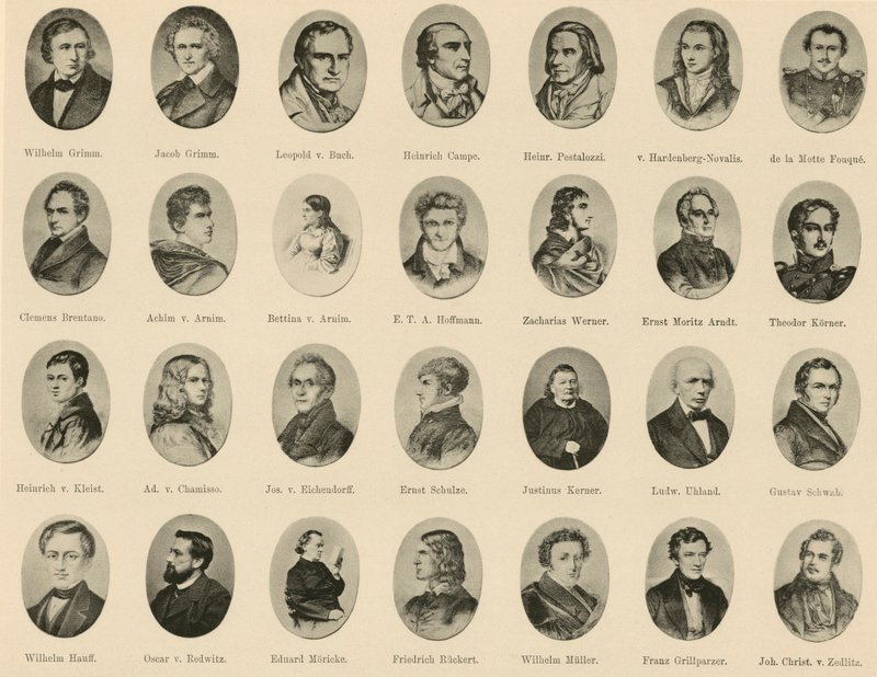 Portraits of Famous Germans from Ritter vom Deutschen Geiste by German School