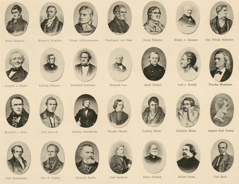 Portraits of Famous Germans from Ritter vom Deutschen Geiste by German School