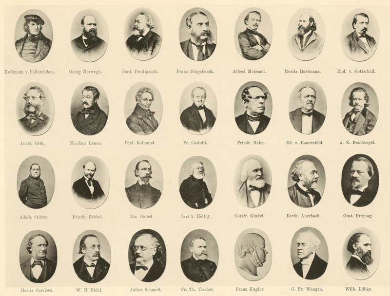 Portraits of Famous Germans from Ritter vom Deutschen Geiste by German School