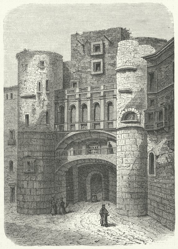 Praetoria Gate and Placa Nova, Barcelona by German School