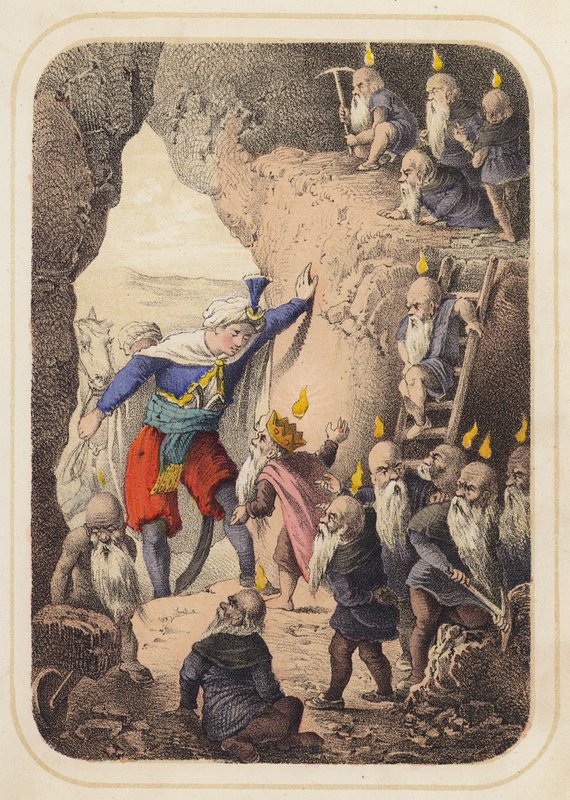 Prince of Sindh in a Scene from One Thousand and One Nights by German School