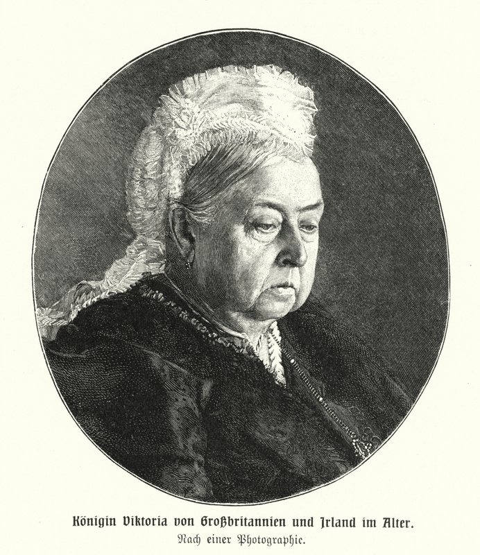 Queen Victoria in Old Age by German School