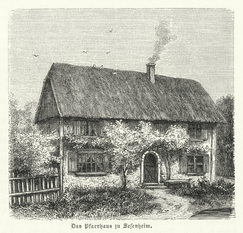 Rectory of Sessenheim, Home of Friederike Brion, with Whom Johann Wolfgang Goethe Had a Love Affair While Studying at Strasbourg University in 1770-1771 by German School